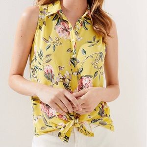 ✨ Loft knot woven button shirt🛍